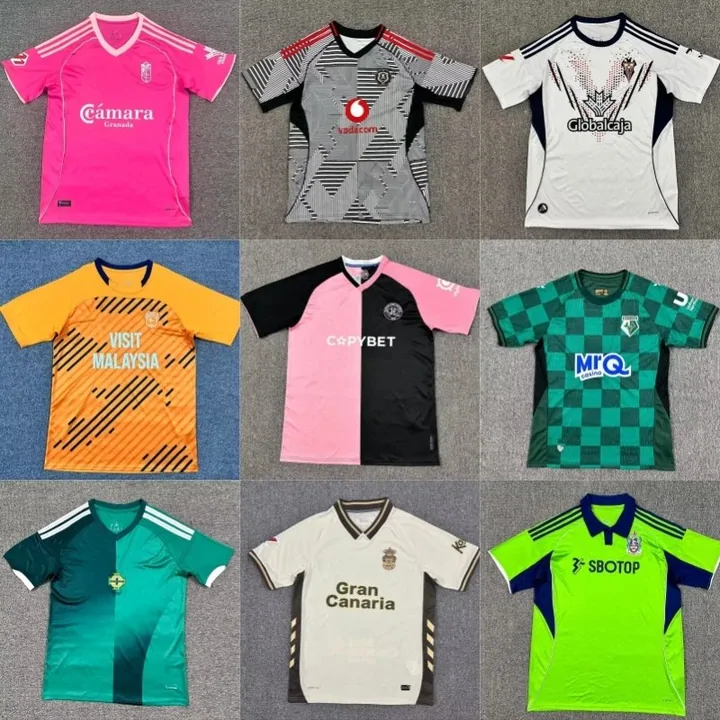 Football jersey listing from the catalogue, the kind of light flat item that is cheap to move between parcels when you split an order