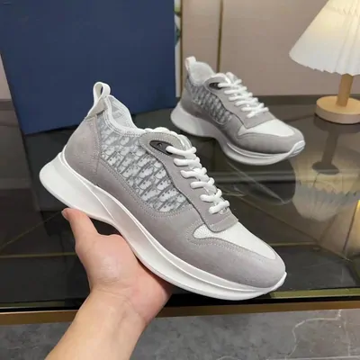 Sneakers in the catalogue: Dior Gray Mesh Sneakers with White Sole