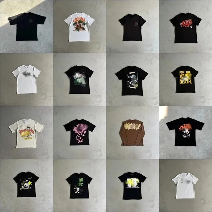 T-shirt listing from the catalogue, shown as an example of a single card with a photograph, a seller-written title and one link out